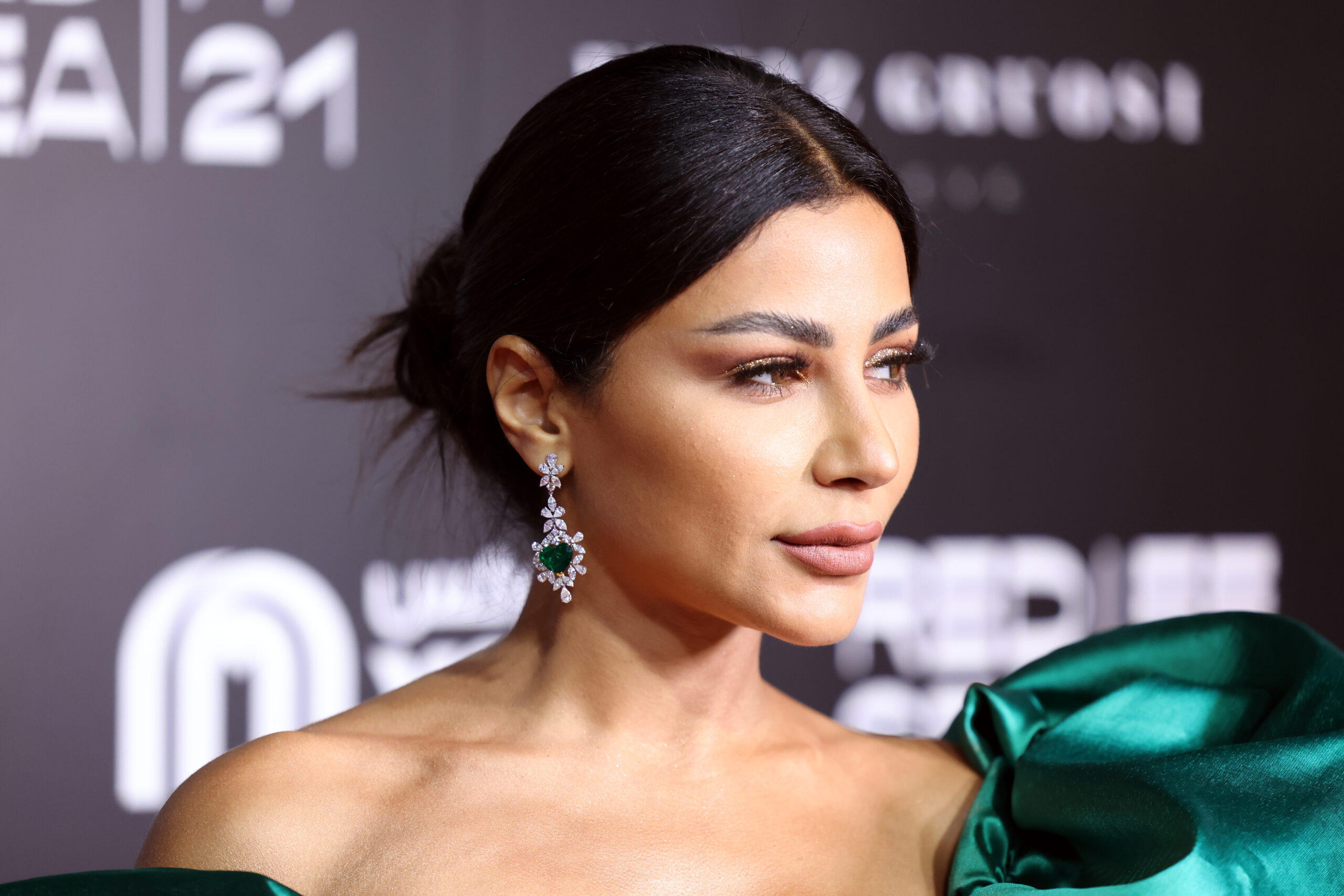 JEDDAH, SAUDI ARABIA - DECEMBER 07: Enjy Kiwan attends the Huda's Salon premiere during the Red Sea International Film Festival on December 07, 2021 in Jeddah, Saudi Arabia. (Photo by Tim P. Whitby/Getty Images for The Red Sea International Film Festival)